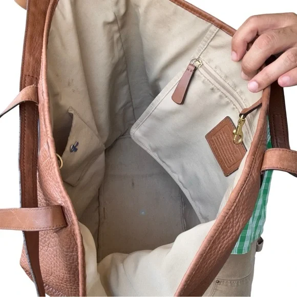 Brown Leather Men's Bag - Picture 11 of 13